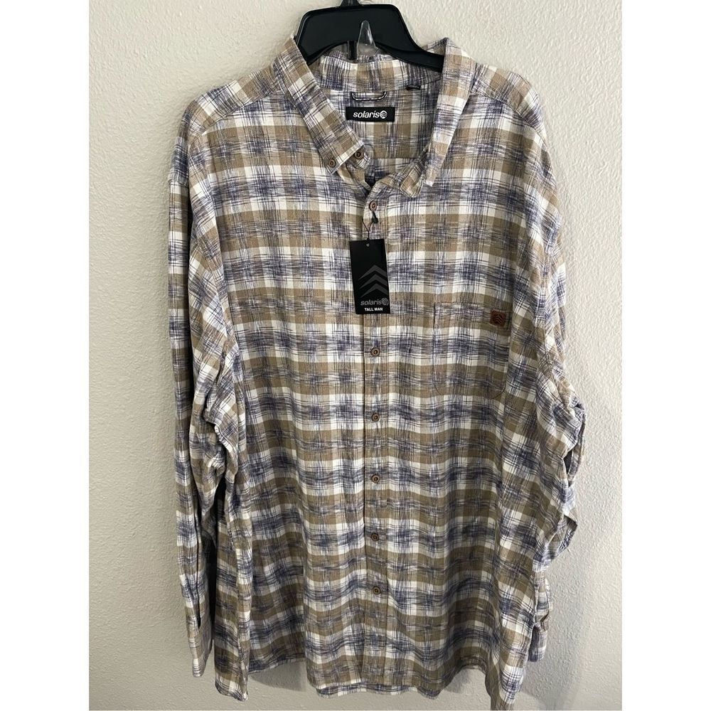 ❤️SOLARIS Men’s Big & Tall Button Down Shirt